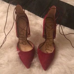 SAM EDELMAN LACE UP SHOES!!!